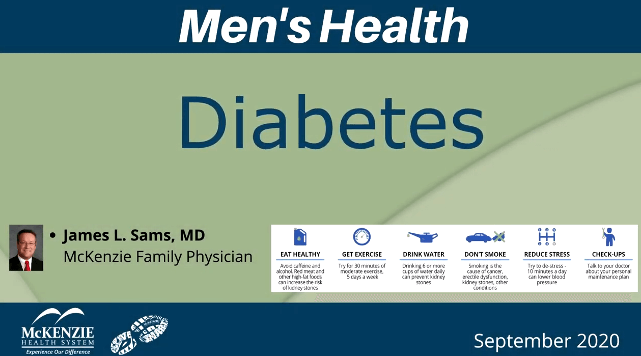 Mens Health Diabetes Mckenzie Health System