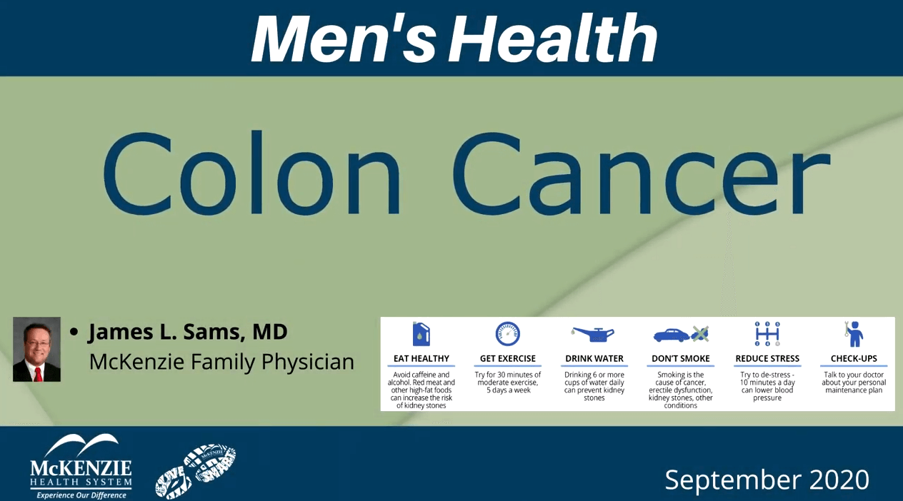 Men s Health Colon Cancer McKenzie Health System